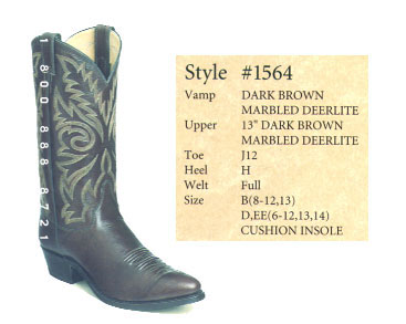 Justin Mens Western Non-Exotic Boots display picture 3
