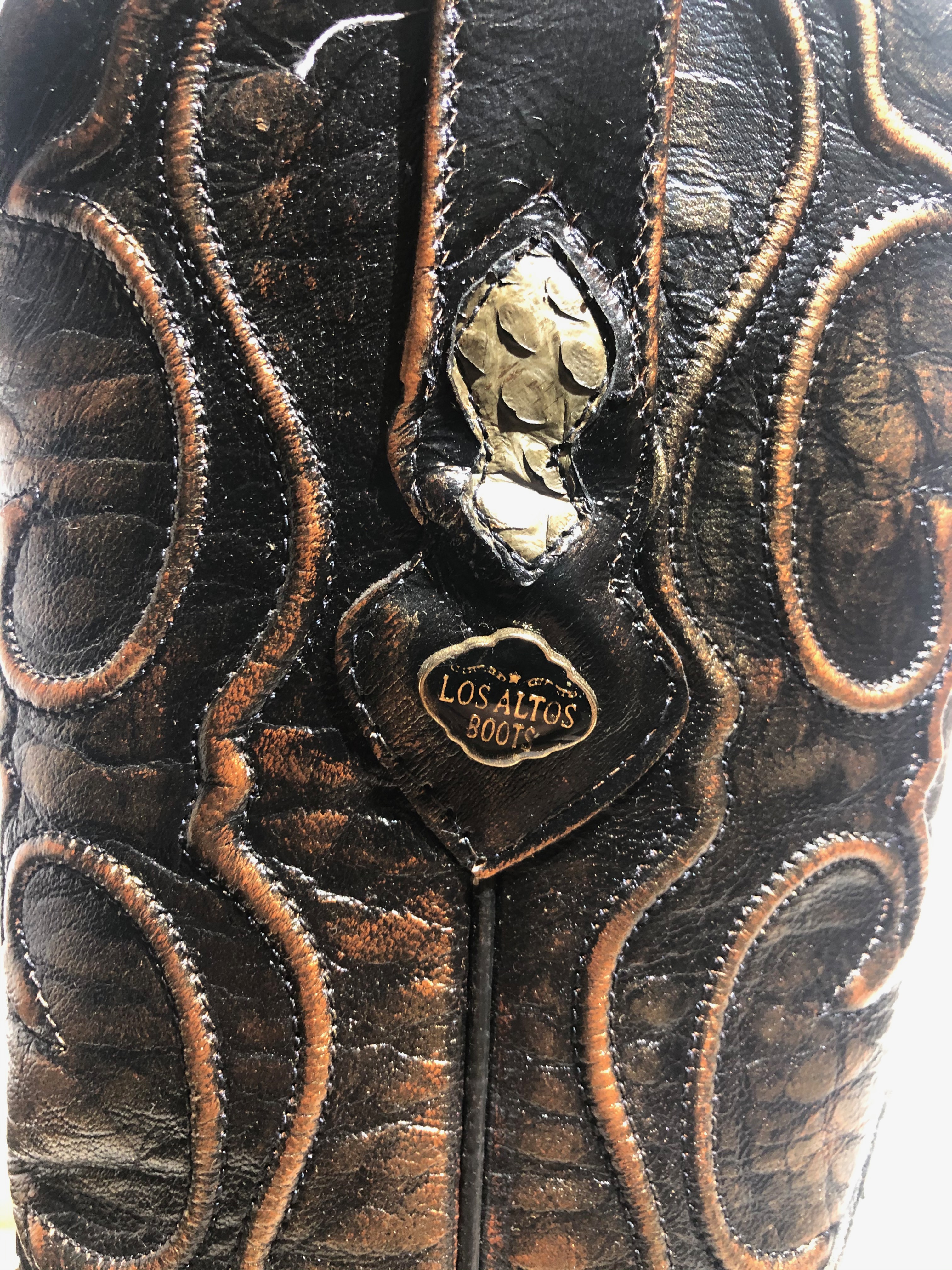 Kid's Los Altos Genuine Python Cowboy Boots (5M)